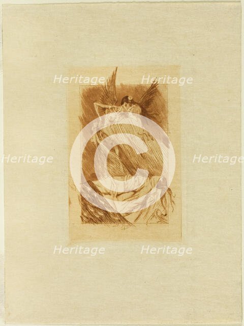 Frontispiece to Les baisers morts, 1893. Creator: Félicien Rops.