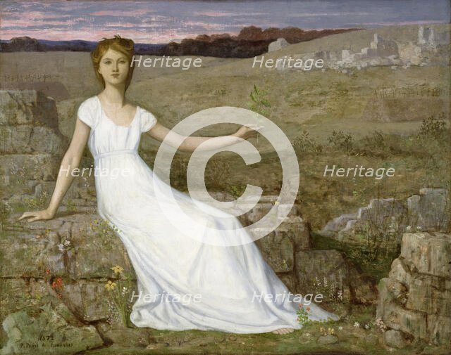 Hope, 1872. Creator: Pierre Puvis de Chavannes.