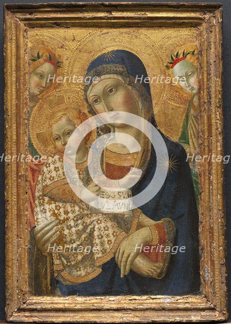 Virgin and Child Enthroned, 1800s. Creator: Unknown.