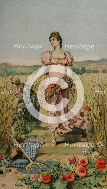 Summer, 1889. Creator: Narciso Méndez Bringa.