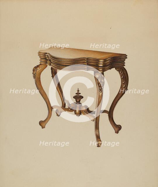 Console Table, 1937. Creator: Robert Pohle.