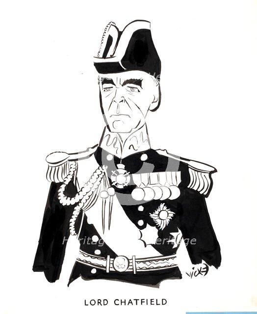 Admiral of the Fleet Lord Chatfield (Ernle Chatfield, 1st Baron Chatfield), between 1939 and 1946. Creators: Central Office of Information, Victor Weisz.