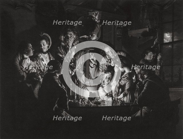 An Experiment on a Bird in the Air Pump (After Joseph Wright of Derby), 1769.  Creator: Green, Valentine (1739-1813).