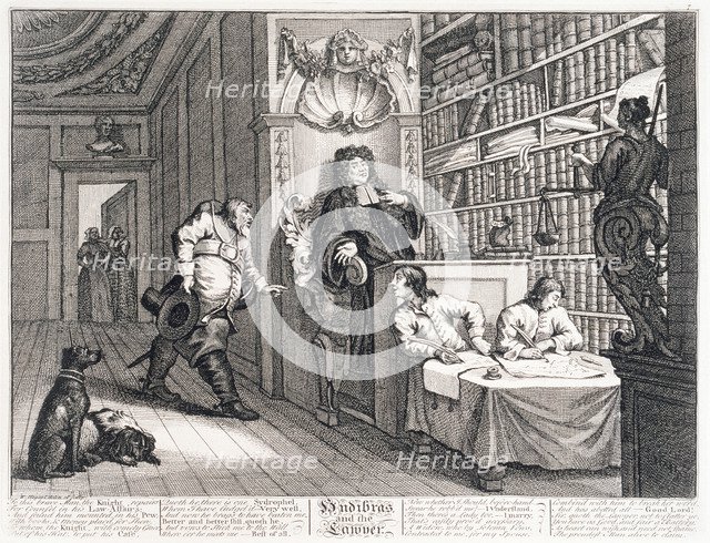 'Hudibras and the Lawyer', 18th century. Artist: William Hogarth