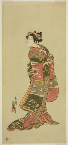 The Actor Ichikawa Benzo in an Unidentified Role, c. 1768. Creator: Ippitsusai Buncho.
