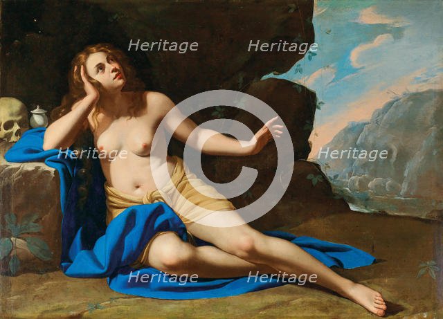 Saint Mary Magdalene in Ecstasy, 1640s. Creator: Gentileschi, Artemisia (1598-1653).