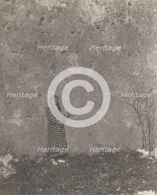 The wife of Plenty Coups, 1908. Creator: Edward Sheriff Curtis.