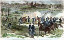 Siege of Fredericksburg, Virginia, American Civiil War, c1864-c1865. Artist: Unknown