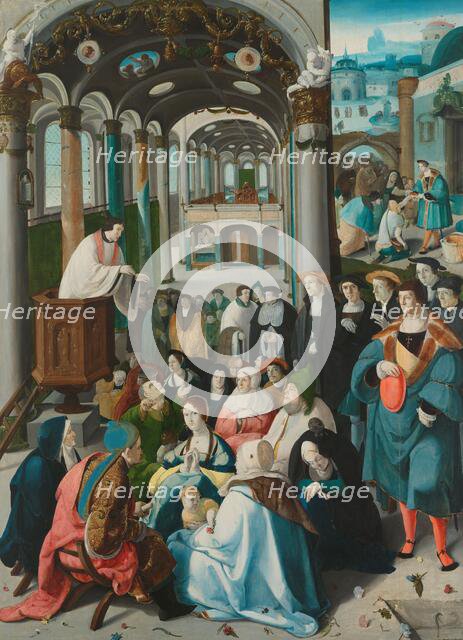 The Calling of Saint Anthony, c.1530. Creator: Aert Claesz..