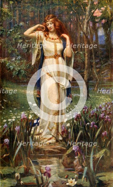 'Freyja and the Necklace', 1912. Creator: James Doyle Penrose.