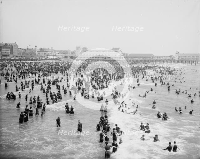 Beach, Atlantic City, N.J., The, c1904. Creator: Unknown.