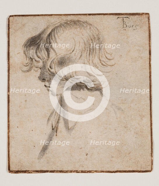Head of a Boy in Profile, c1634. Creator: Gerard Terborch II.