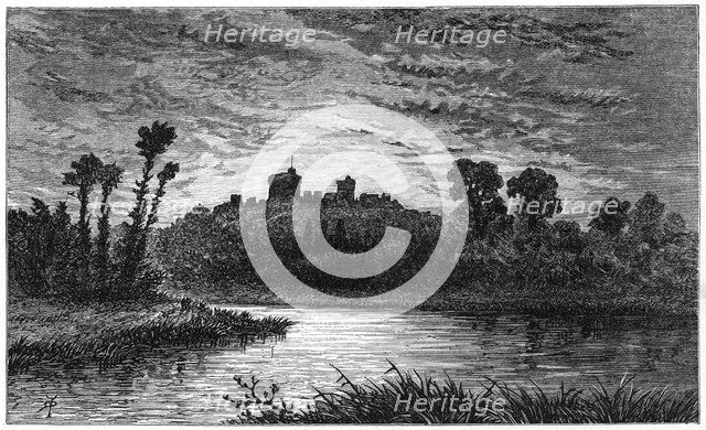 'Windsor, from the East Approach', 1880.Artist: Robert Taylor Pritchett