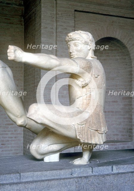 Archer from part of the East Pediment of the Temple of Aphaia,  Aegina, Greece, c500 - 480 BC. Artist: Unknown