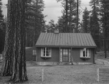 Type of housing built for lumber millworkers in new model company town, Gilchrist, Oregon, 1939. Creator: Dorothea Lange.
