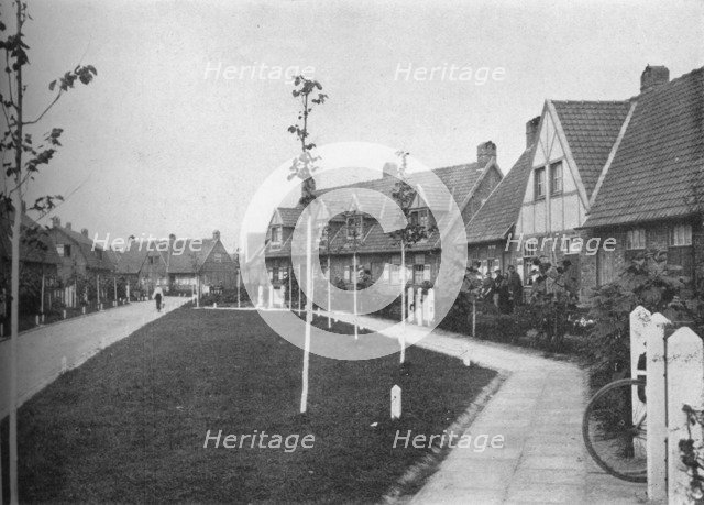 Ligy, garden suburb for working people, built at Ypres, Belgium, by the ORD, 1926. Artist: Unknown.
