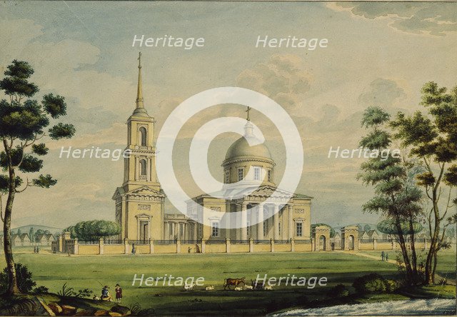 The Akhtyrka estate, 1827. Artist: Kutepov, Alexander Sergeyevich (1781-1855)