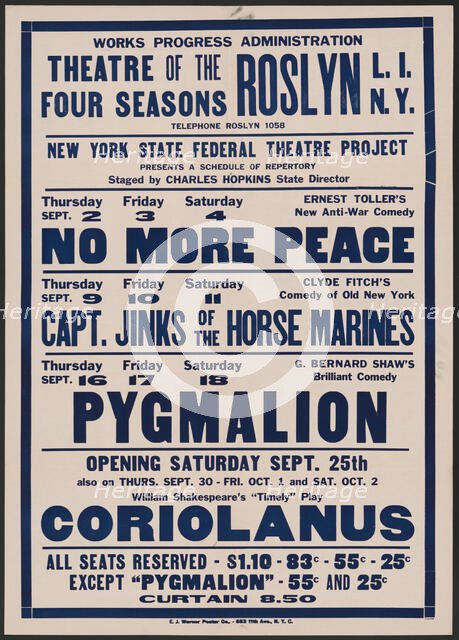 No More Peace 2, Roslyn, NY, 1937. Creator: Unknown.