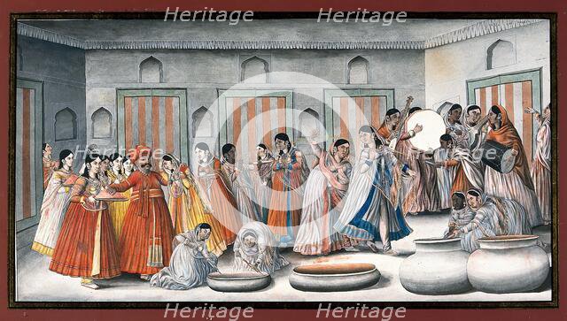 Holi festival, 19th century? Creator: Unknown.