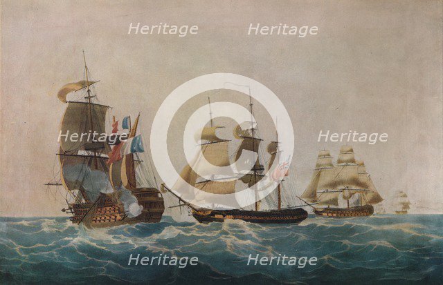 'Capture of the Guillaume Tell', c1805. Artist: Nicholas Pocock.