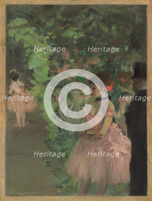 Dancers Backstage, 1876/1883. Creator: Edgar Degas.