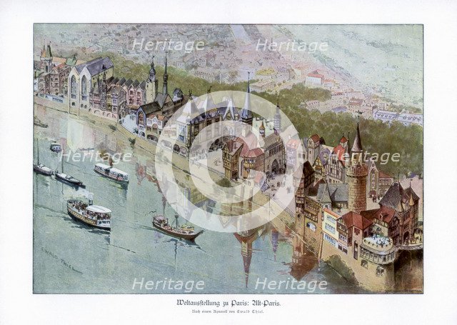 Old Paris, Paris World Exposition, 1889, (1900).Artist: Ewald Thiel