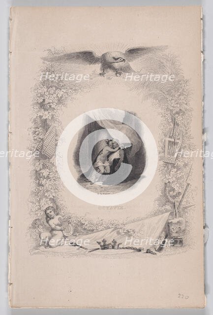 Octavie, from The Songs of Béranger, 1829. Creator: Melchior Péronard.