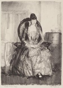 Lady with a Fan, 1921. Creator: George Wesley Bellows.
