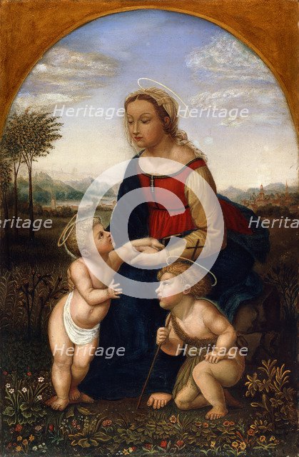 'Virgin and Child with John the Baptist as a Boy', early 19th century. Artist: Franz Pforr