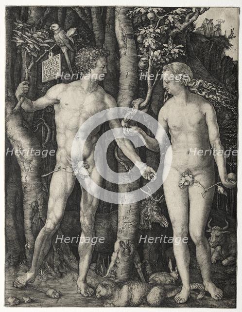 Adam and Eve, 1504. Creator: Albrecht Dürer (German, 1471-1528).