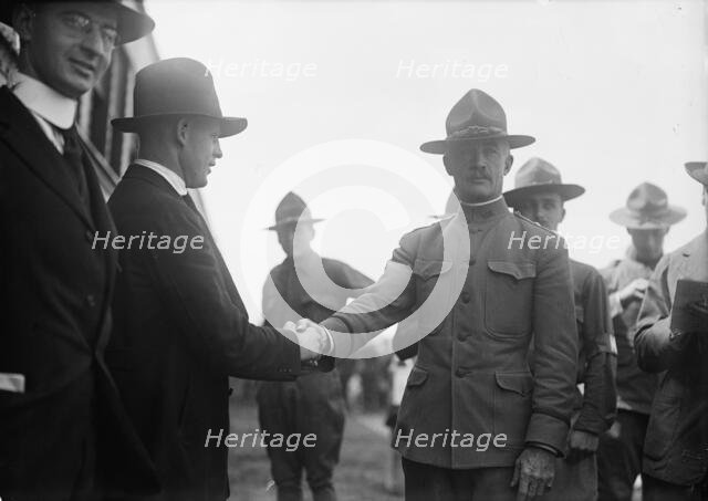 Camp Meade #1, Maryland - Major General Joseph Kuhn And H.T. Barnett, 1917. Creator: Harris & Ewing.