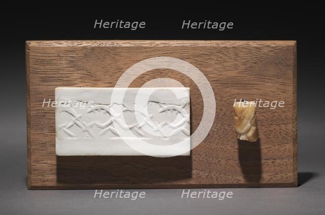 Cylinder Seal, c. 3000 BC. Creator: Unknown.