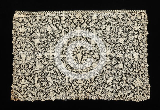 Lace, French, fourth quarter 17th century. Creator: Unknown.