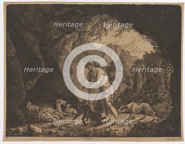 The Shepherd Finding Romulus near the Goat.n.d. Creator: Carl Baron von Vittinghoff.