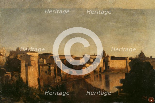 Le Tibre à Rome, between 1856 and 1862. Creator: Jean-Baptiste Carpeaux.