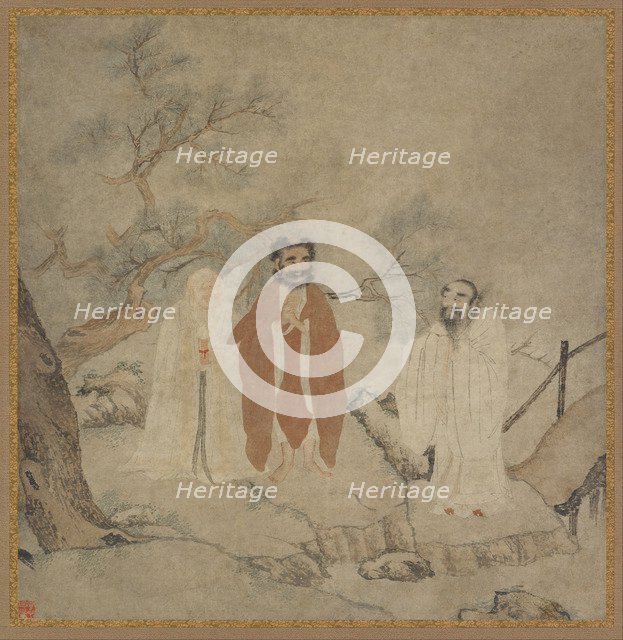 Sakyamuni, Laozi and Confucius, Between 1368 and 1644. Artist: Chinese Master  