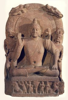 Seated Buddha, 2nd cen. AD. Creator: Central Asian Art.