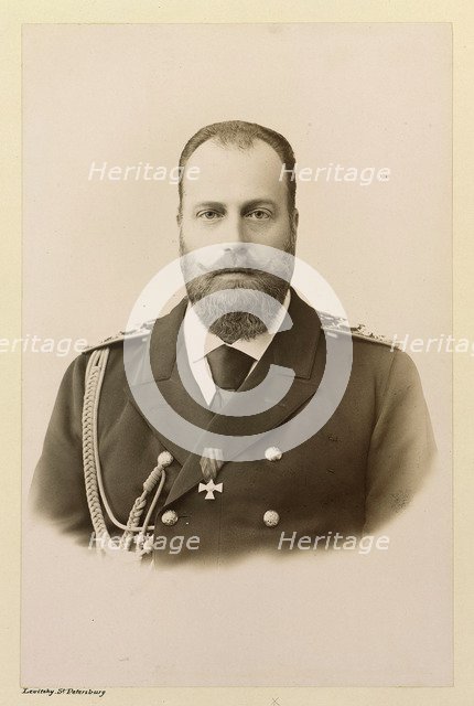 Portrait of Grand Duke Alexei Alexandrovich of Russia (1850-1908), ca 1894.