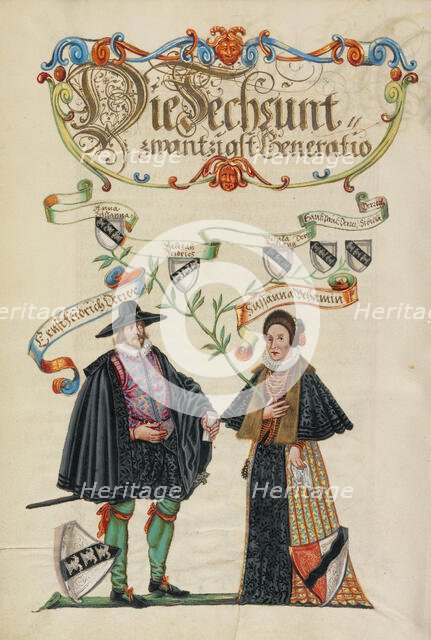 The Twenty-Sixth Generation, Ernst Friedrich Derrer, about 1626-1711. Creator: Unknown.