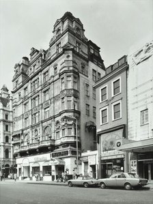 14-15 Leicester Square, Westminster LB, London: from Cranbourn Street, 1975. Creator: Unknown.