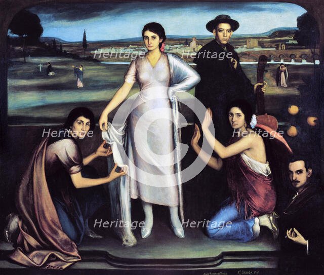 Our Lady of Andalusia, 1907. Creator: Romero de Torres, Julio (1874-1930).