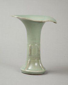 Longquan celadon gu vase, 12th century. Artist: Unknown.