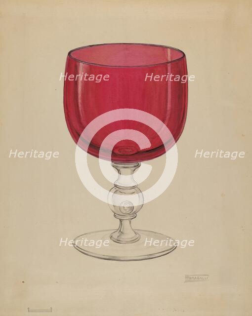 Ornamental Goblet, c. 1936. Creator: Frank Fumagalli.