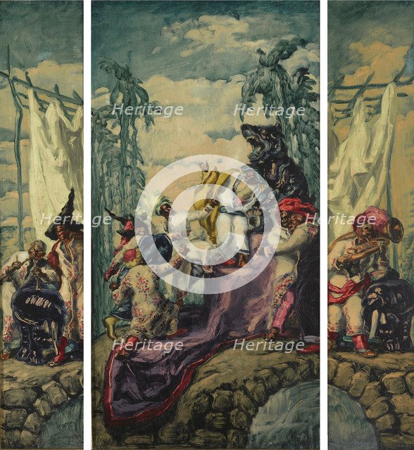 Summer - Africa (Triptych), 1917-1918. Artist: Sert, José María (1874-1945)