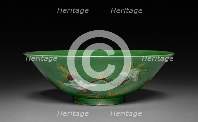 Bowl with Sprays of Flowers, 1662-1722. Creator: Unknown.