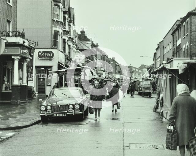 General view of High Street, Walthamstow, the longest street market in Europe, London, 1972. Creator: Unknown.