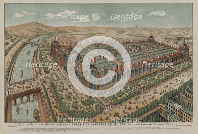 The 1878 Exposition Universelle in Paris (Palais du Champs de Mars, Exposition universelle..., 1878. Creator: Anonymous.