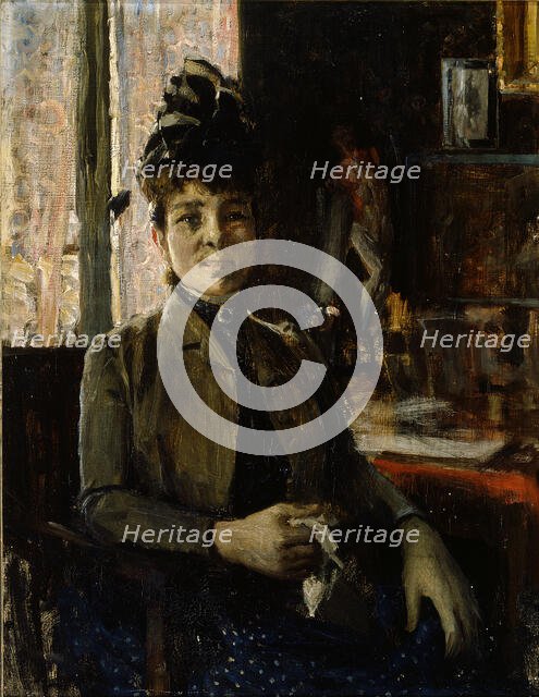 Countess Berthe de Vallombreuse, 1888. Creator: Akseli Gallen-Kallela.