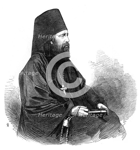 A priest of the Greek orthodox church, 1853.Artist: Smyth