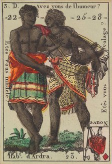Hab.t d'Ardra from Playing Cards (for Quartets) 'Costumes des Peuples Étrangers', 1700-1799. Creator: Anon.